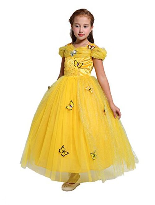 Dressy Daisy Girls Princess Dress Costume Christmas Halloween Fancy Dresses Up Butterfly Size 24M-12