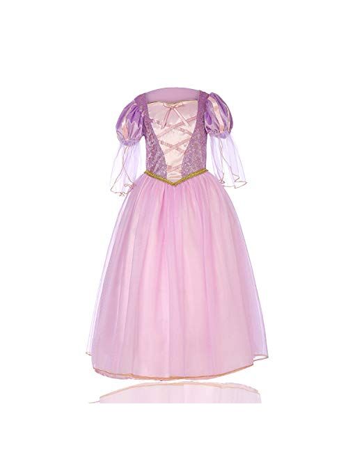 SPUNICOS Deluxe Princess Costume Dress with and Without Accessories Options Available