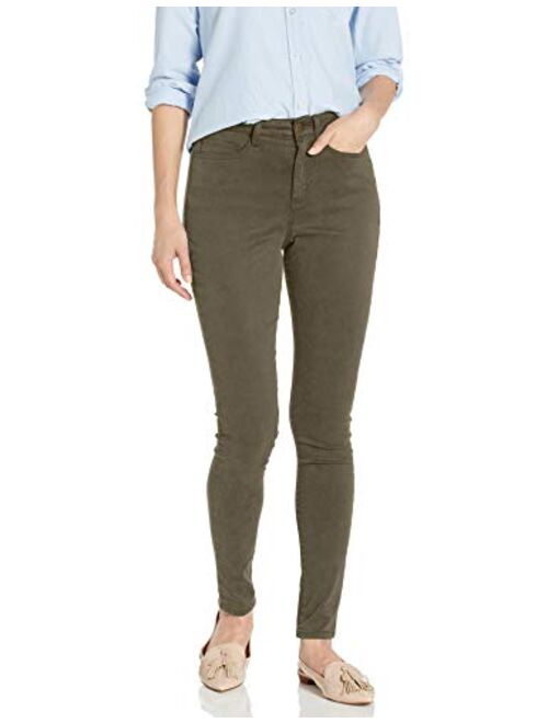 Daily Ritual Women's Standard Stretch Sateen High-Rise Skinny-fit Pant