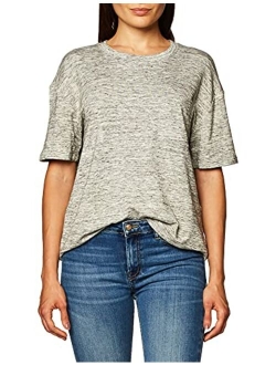 Amazon Brand - Daily Ritual Women's Supersoft Terry Short-Sleeve Boxy Pocket Tee