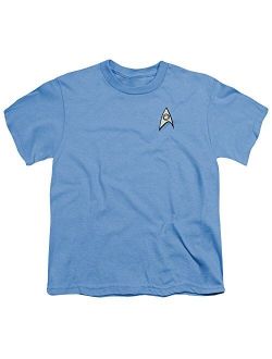 Star Trek Science Uniform Unisex Youth T Shirt for Boys and Girls