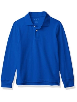 Boys' Uniform Long Sleeve Pique Polo