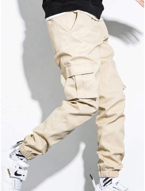 Shein Men Patched Flap Pocket Cargo Pants