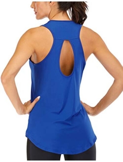 ICTIVE Women's Yoga Top Backless Workout Tank Tops for Women Sleeveless Keyhole Open Back Racerback Muscle Tanks