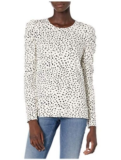 Amazon Brand - Daily Ritual Women's Supersoft Terry Pleated-Sleeve Sweatshirt