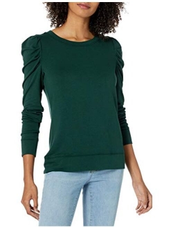 Amazon Brand - Daily Ritual Women's Supersoft Terry Pleated-Sleeve Sweatshirt