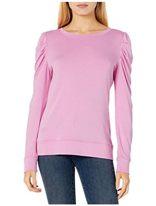 Amazon Brand - Daily Ritual Women's Supersoft Terry Pleated-Sleeve Sweatshirt