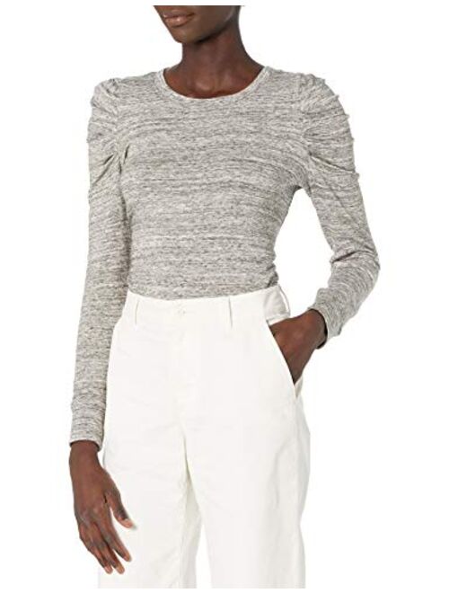 Amazon Brand - Daily Ritual Women's Supersoft Terry Pleated-Sleeve Sweatshirt