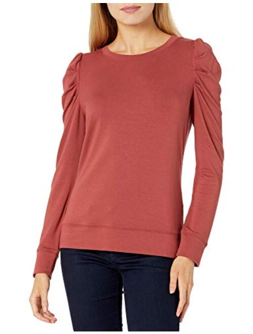 Amazon Brand - Daily Ritual Women's Supersoft Terry Pleated-Sleeve Sweatshirt