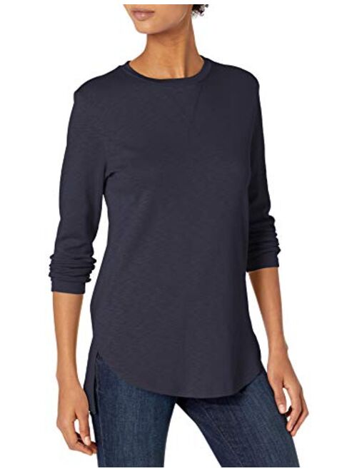 Amazon Brand - Daily Ritual Women's Cotton Modal Stretch Slub 3/4-sleeve Tunic