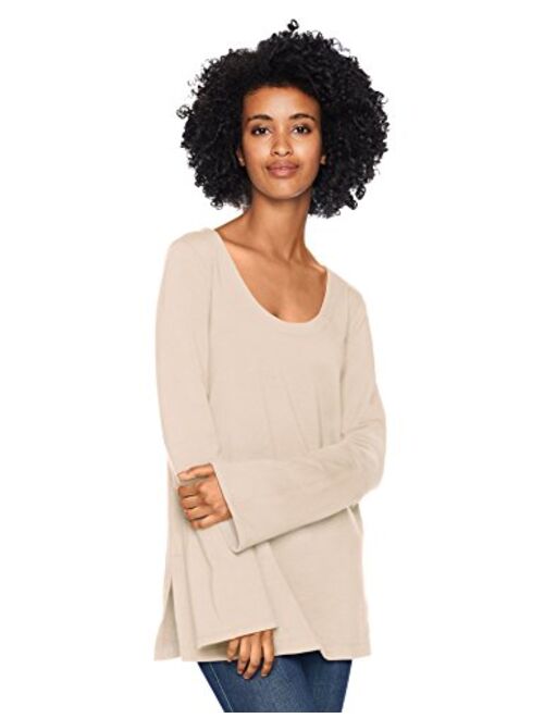 Amazon Brand - Daily Ritual Women's Terry Cotton and Modal Square-Sleeve Sweatshirt Tunic