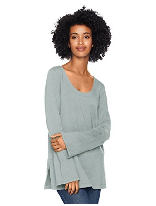 Amazon Brand - Daily Ritual Women's Terry Cotton and Modal Square-Sleeve Sweatshirt Tunic