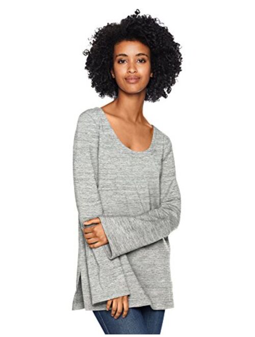 Amazon Brand - Daily Ritual Women's Terry Cotton and Modal Square-Sleeve Sweatshirt Tunic