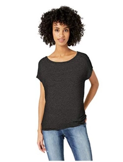 Amazon Brand - Daily Ritual Women's Supersoft Terry Dolman Short-Sleeve Tie-Back Shirt