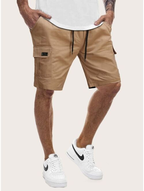 Shein Men Pocket Drawstring Waist Cargo Shorts