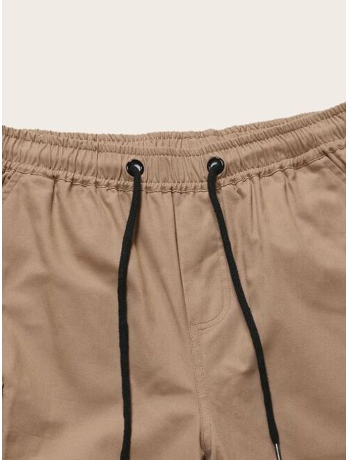 Shein Men Pocket Drawstring Waist Cargo Shorts