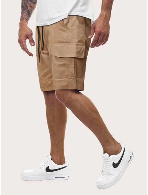 Shein Men Pocket Drawstring Waist Cargo Shorts