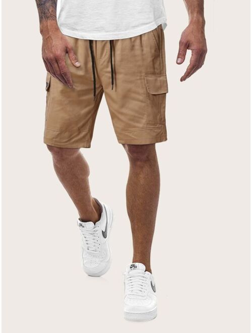 Shein Men Pocket Drawstring Waist Cargo Shorts