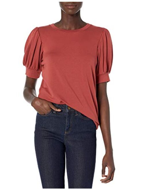 Amazon Brand - Daily Ritual Women's Supersoft Terry Puff-Sleeve Top