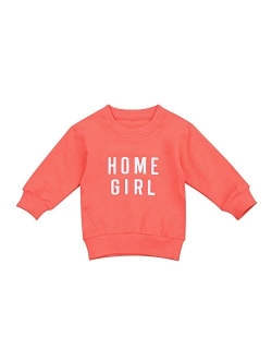 Baby Girls Boys Funny Letter Long Sleeve Sweatshirts Casual Mamas Mini Girls Pullover Fall Winter Clothes