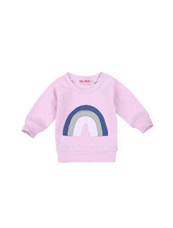 Baby Girls Boys Funny Letter Long Sleeve Sweatshirts Casual Mamas Mini Girls Pullover Fall Winter Clothes