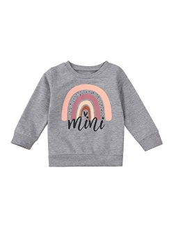 Baby Girls Boys Funny Letter Long Sleeve Sweatshirts Casual Mamas Mini Girls Pullover Fall Winter Clothes