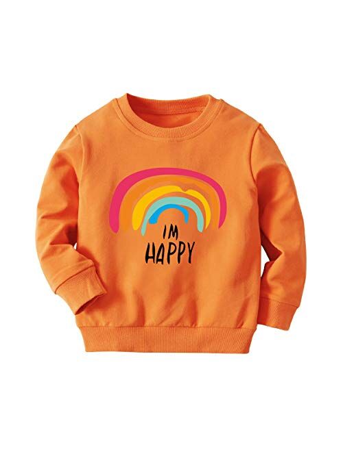 Multitrust Baby Girls Boys Funny Letter Long Sleeve Sweatshirts Casual Mamas Mini Girls Pullover Fall Winter Clothes