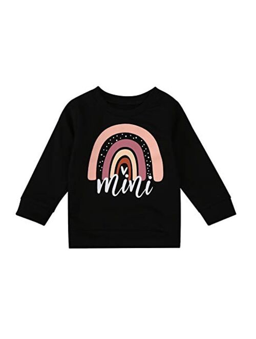 Multitrust Baby Girls Boys Funny Letter Long Sleeve Sweatshirts Casual Mamas Mini Girls Pullover Fall Winter Clothes