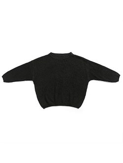 Baby Girls Boys Knit Loose Fit Long Sleeve Sweater Pullover Casual Baby Sweatshirt Fall Winter Clothes