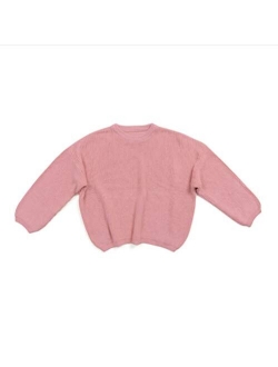 Baby Girls Boys Knit Loose Fit Long Sleeve Sweater Pullover Casual Baby Sweatshirt Fall Winter Clothes