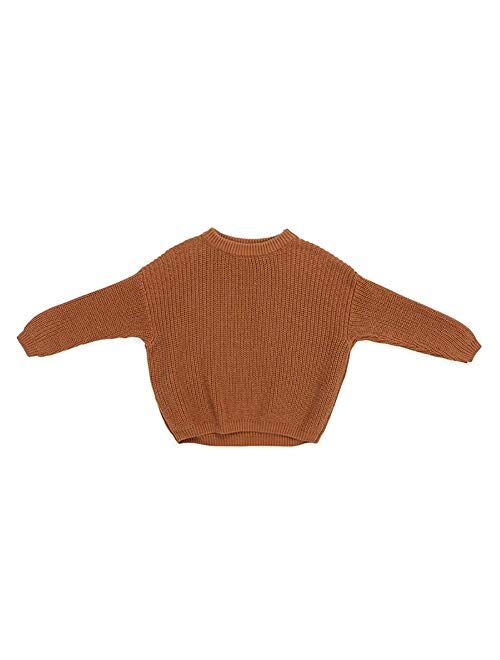 Multitrust Baby Girls Boys Knit Loose Fit Long Sleeve Sweater Pullover Casual Baby Sweatshirt Fall Winter Clothes