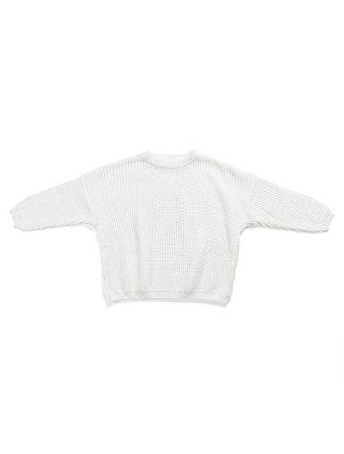 Multitrust Baby Girls Boys Knit Loose Fit Long Sleeve Sweater Pullover Casual Baby Sweatshirt Fall Winter Clothes