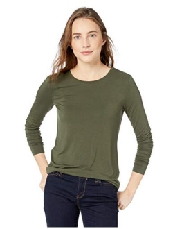 Women's Standard Jersey Long-Sleeve Crew Neck Shirt