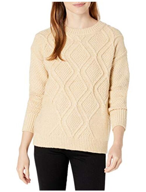 Cable Stitch Women's Diamond Cable Crewneck Sweater