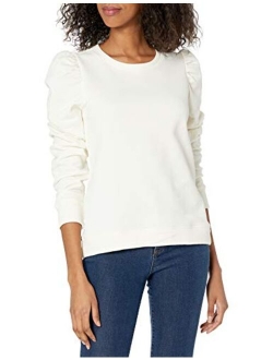 Women's Puff Shoulder Sweatshirt Top