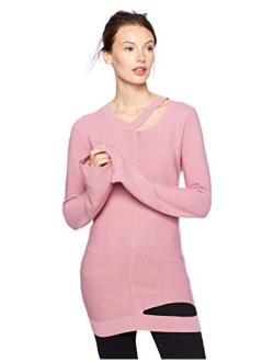 Women's Long-Sleeve Cutout Sweater