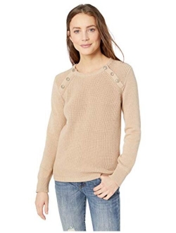 Women's Raglan Shaker Stitch Pullover