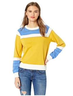 Women's Colorblock Boxy Pullover Sweater Top