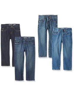 Boys' Four Pack Straight Leg Jeans