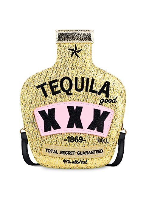 Sparkling Bag for Women, USTYLE Tequila Bottle Shaped Clutch Purse Elegant Handbag