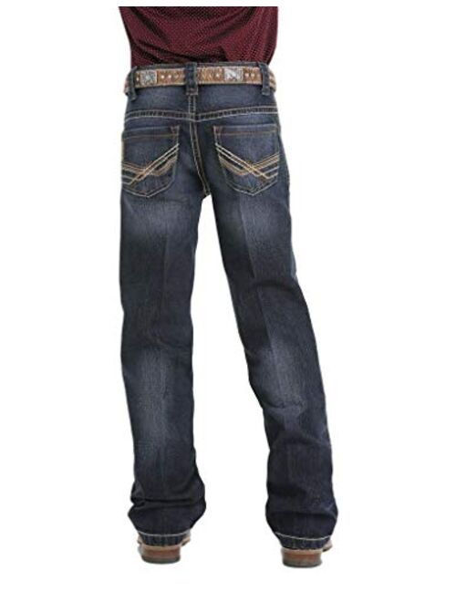 Cinch Apparel Boys Boys Relaxed Fit Dark Wash Jeans