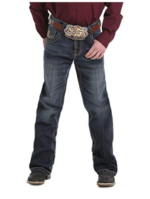 Cinch Apparel Boys Boys Relaxed Fit Dark Wash Jeans