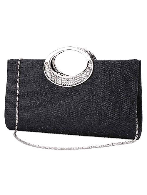 Labair Patent Leather Clutch Evening Bags for Women Wedding Formal