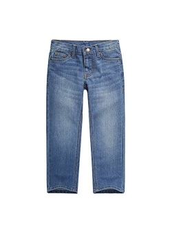 UNACOO Toddler and Boy's Regular Fit Jeans Classic Stretch Straight Denim Jeans (Age 3-12 Years)