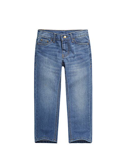 UNACOO Toddler and Boy's Regular Fit Jeans Classic Stretch Straight Denim Jeans (Age 3-12 Years)