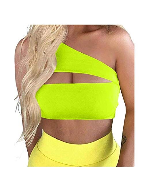 Multitrust Sexy Women Solid Color Basic Strappy Crop Tank Tops Camisole Backless Streetwear Crop Vest Cami Shirts