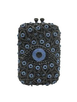 The Evil Eye Crystal Clutch Bags Women Evening Minaudiere Purses and Handbags