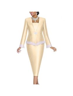 Go Mai Women Church Suits Church Dress Suit for Ladies Mother Gifts Special Occasion Wedding Party Formal Church Clothes