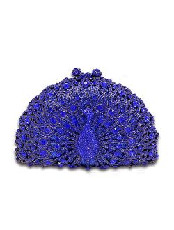 Elegant Crystal Clutches For Women Peacock Clutch Bag Evening Purses and Handbags