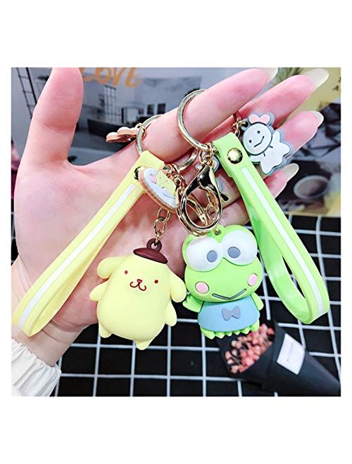 Keychain Pendant 3D Keychain Super Original Quality Frog Boys Ring Key Chain Women Gifts Charms (Color : 01)